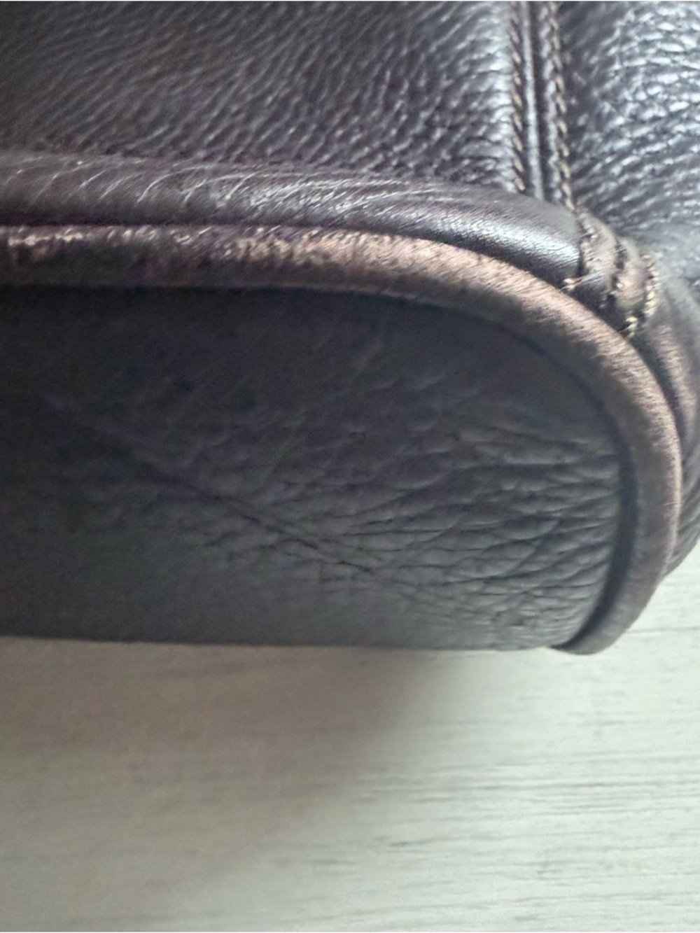 Vintage Coach Sonoma Brown Grain Pebble Genuine Leather Shoulder Bag - Picture 15 of 16
